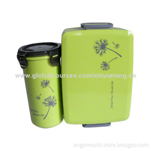 OEM custom injection lunch box with bottle mold manufacturer